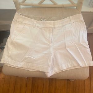 J.Crew white chino short. Size 10.